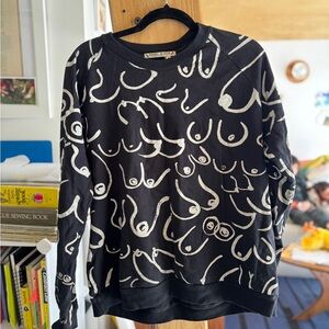 Gravel and Gold Boob Sweatshirt